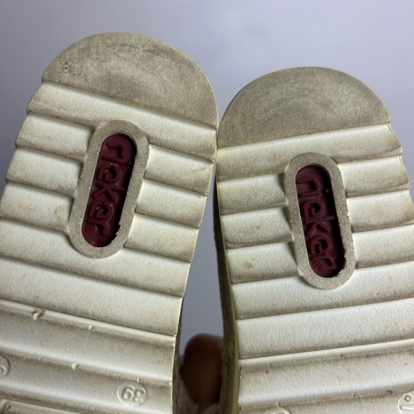 Rieker Antistress Sandal Fuzzy pink girl Size 39 platform - Picture 11 of 15